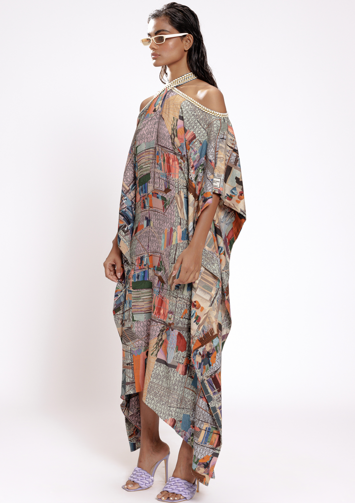 DHULAI HALTER KAFTAN